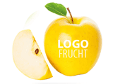 Logo-Apfel mit Natur Snack Box bedruckt