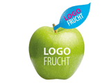 Logo-Apfel mit Natur Snack Box bedruckt