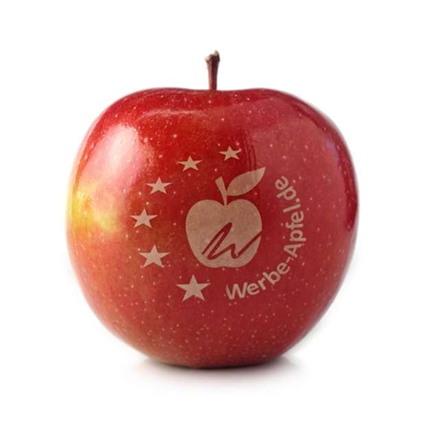 Apple Red Braeburn With Logo